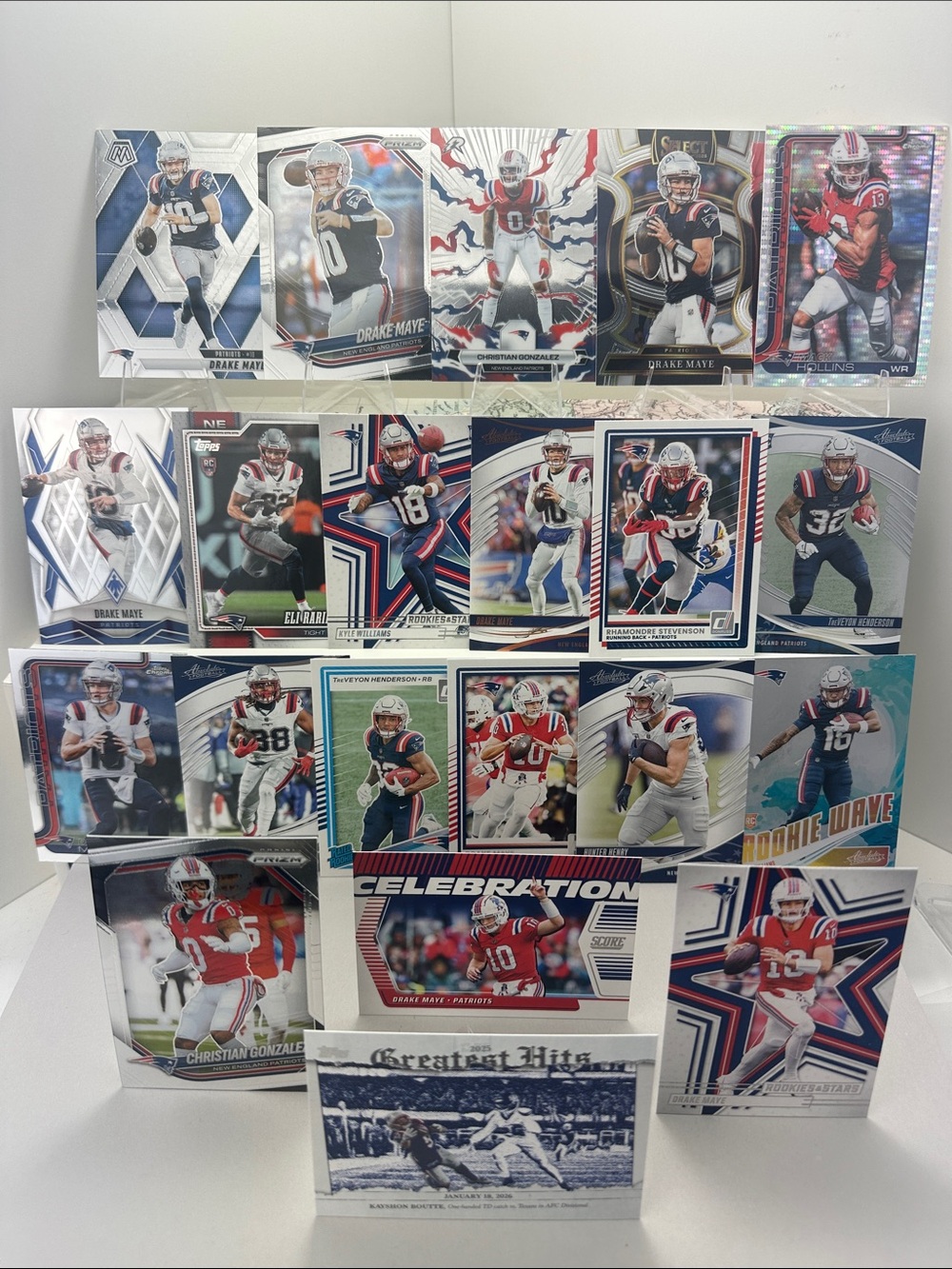 Drake Maye & Christian Gonzalez +Kyle Williams/Henderson rookies+ Hollins Pulsar